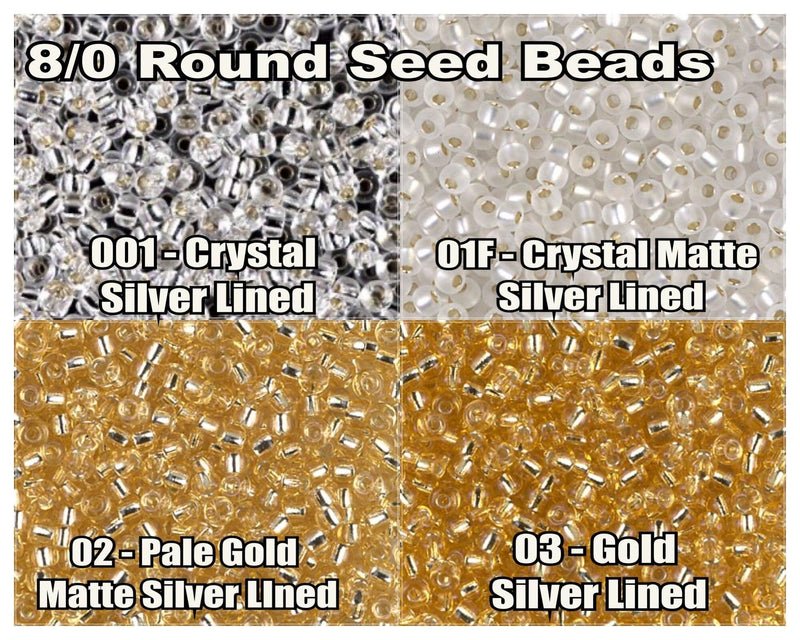 8/0 Miyuki Seed Beads, 10g. - The Argus Collection