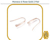 Monaco 6, 304 Stainless Steel Elegant Earring Wires in 4 Finishes - The Argus Collection