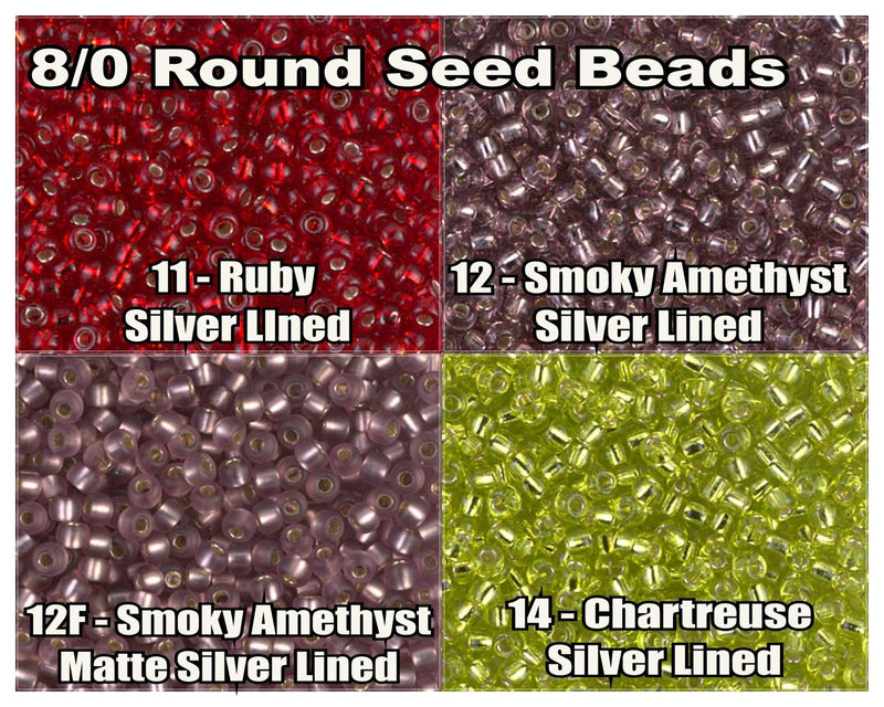 8/0 Miyuki Seed Beads 10g. - The Argus Collection