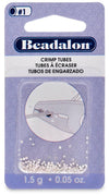 Crimp Tubes, Size 1 & 2, Beadalon - The Argus Collection