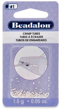 Crimp Tubes, Size 1 & 2, Beadalon - The Argus Collection