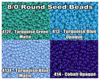 8/0 Miyuki Seed Beads 10g. - The Argus Collection