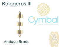 Kalogeros III, Cymbal Tila Bead Connector, 2 Pcs. 4 Finishes - The Argus Collection