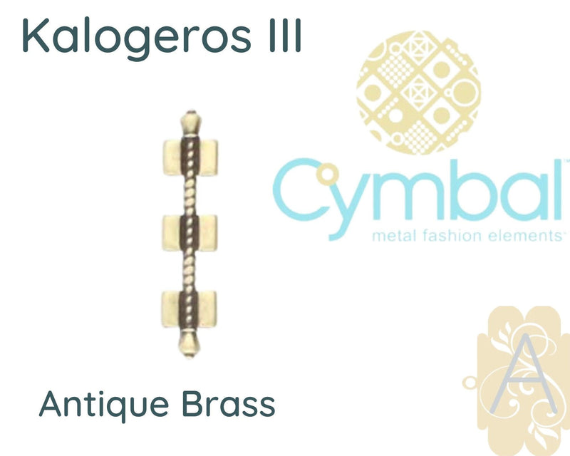 Kalogeros III, Cymbal Tila Bead Connector, 2 Pcs. 4 Finishes - The Argus Collection