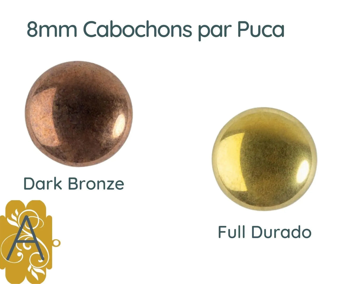 Cabochons par Puca, 8mm, Classic Collection - The Argus Collection