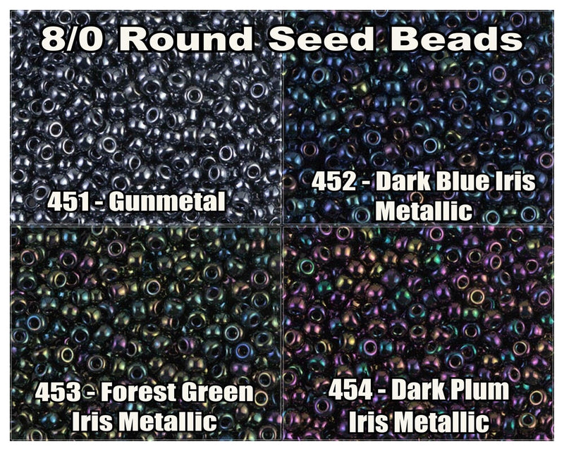 8/0 Miyuki Seed Beads 10g. - The Argus Collection