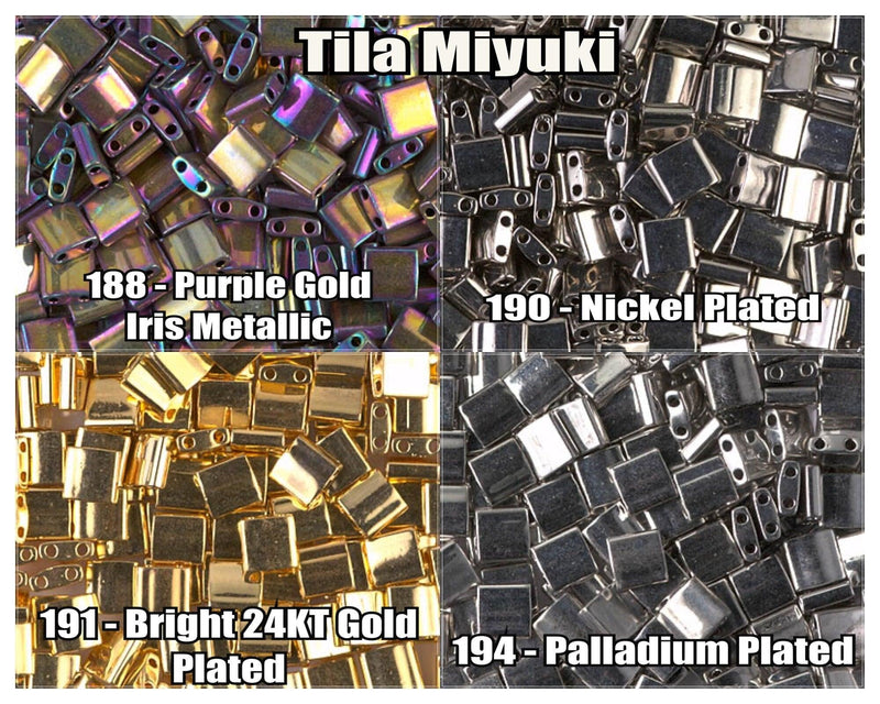 Miyuki Tila, 5g, TL188, TL190, TL191, TL194 - The Argus Collection