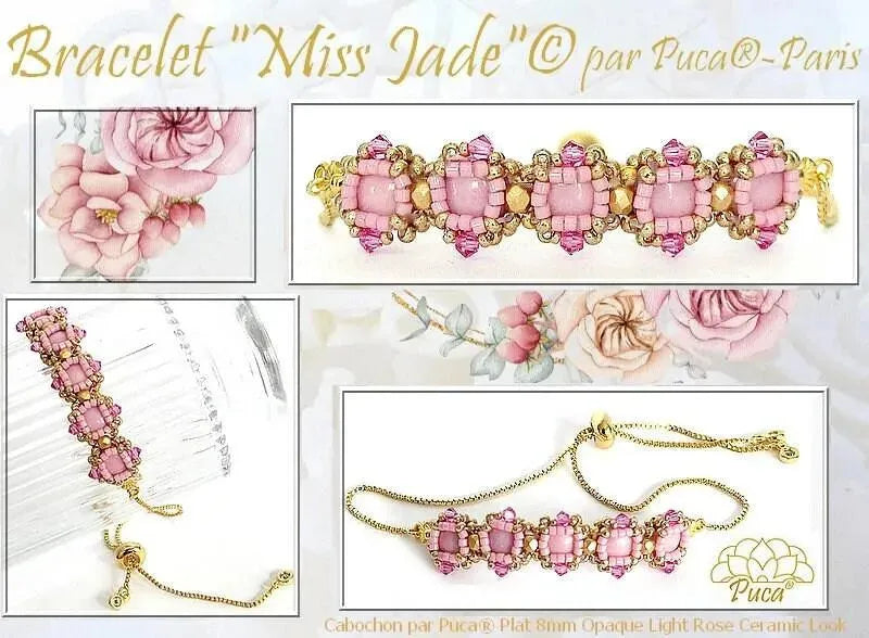 Miss Jade Bracelet Pattern par Puca - The Argus Collection