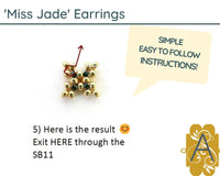 Miss Jade Earrings Pattern par Puca - The Argus Collection