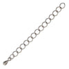 2 or 3"CHAIN EXTENDERS, with Metal Drop, 5 Pieces, 4 Colors - ArgusCollection