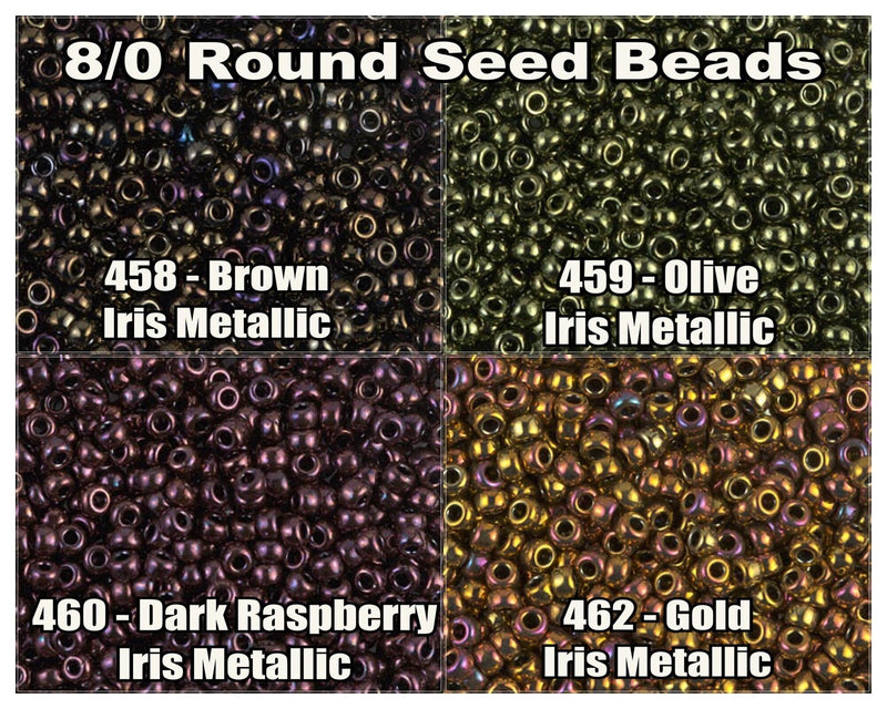 8/0 Miyuki Seed Beads 10g. - The Argus Collection