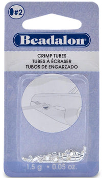 Crimp Tubes, Size 1 & 2, Beadalon - The Argus Collection