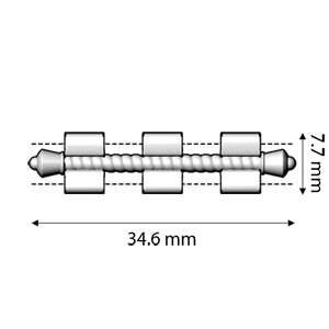 Kalogeros III, Cymbal Tila Bead Connector, 2 Pcs. 4 Finishes - The Argus Collection