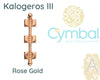 Kalogeros III, Cymbal Tila Bead Connector, 2 Pcs. 4 Finishes - The Argus Collection