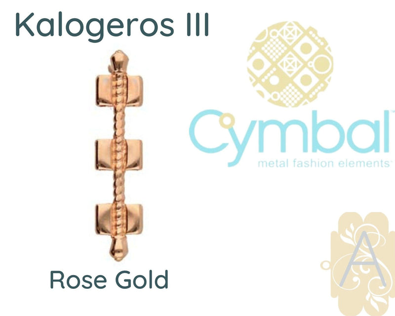 Kalogeros III, Cymbal Tila Bead Connector, 2 Pcs. 4 Finishes - The Argus Collection