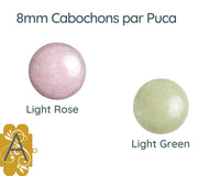 Cabochons par Puca, 8mm, Ceramic Collection - The Argus Collection