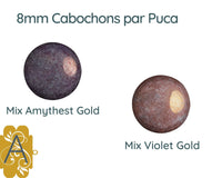 Cabochons par Puca, 8mm, Ceramic Collection - The Argus Collection