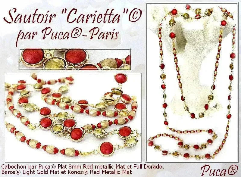 Cabochons par Puca, 8mm, Matte Collection - The Argus Collection