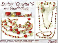 Cabochons par Puca, 8mm, Metallic Matte Collection - The Argus Collection