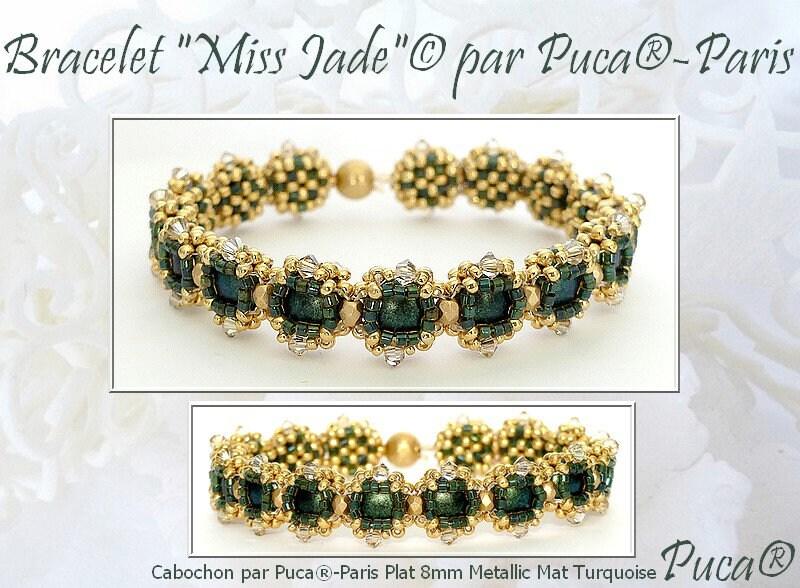 Miss Jade Bracelet Pattern par Puca - The Argus Collection