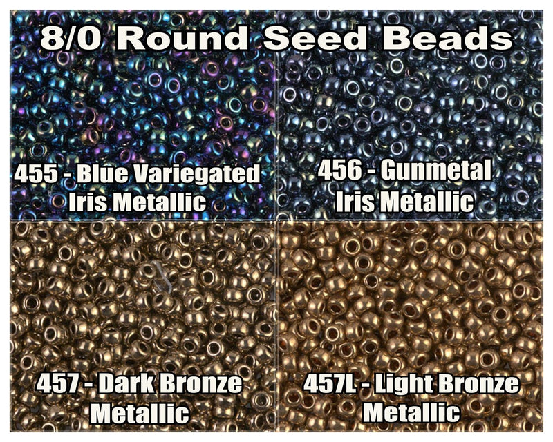 8/0 Miyuki Seed Beads 10g. - The Argus Collection