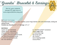 Granita Bracelet & Earrings Pattern - The Argus Collection