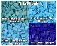 Miyuki Tila, 5g, TL412FR, TL413, TL413FR, TL414 - The Argus Collection