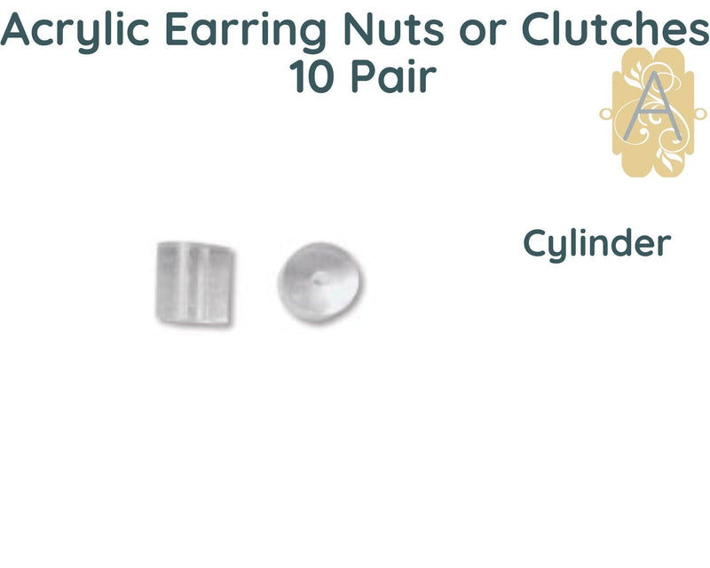 Bead-ssentials ®, Acrylic Earring Nuts, Backs or Clutches, 4 Styles - The Argus Collection