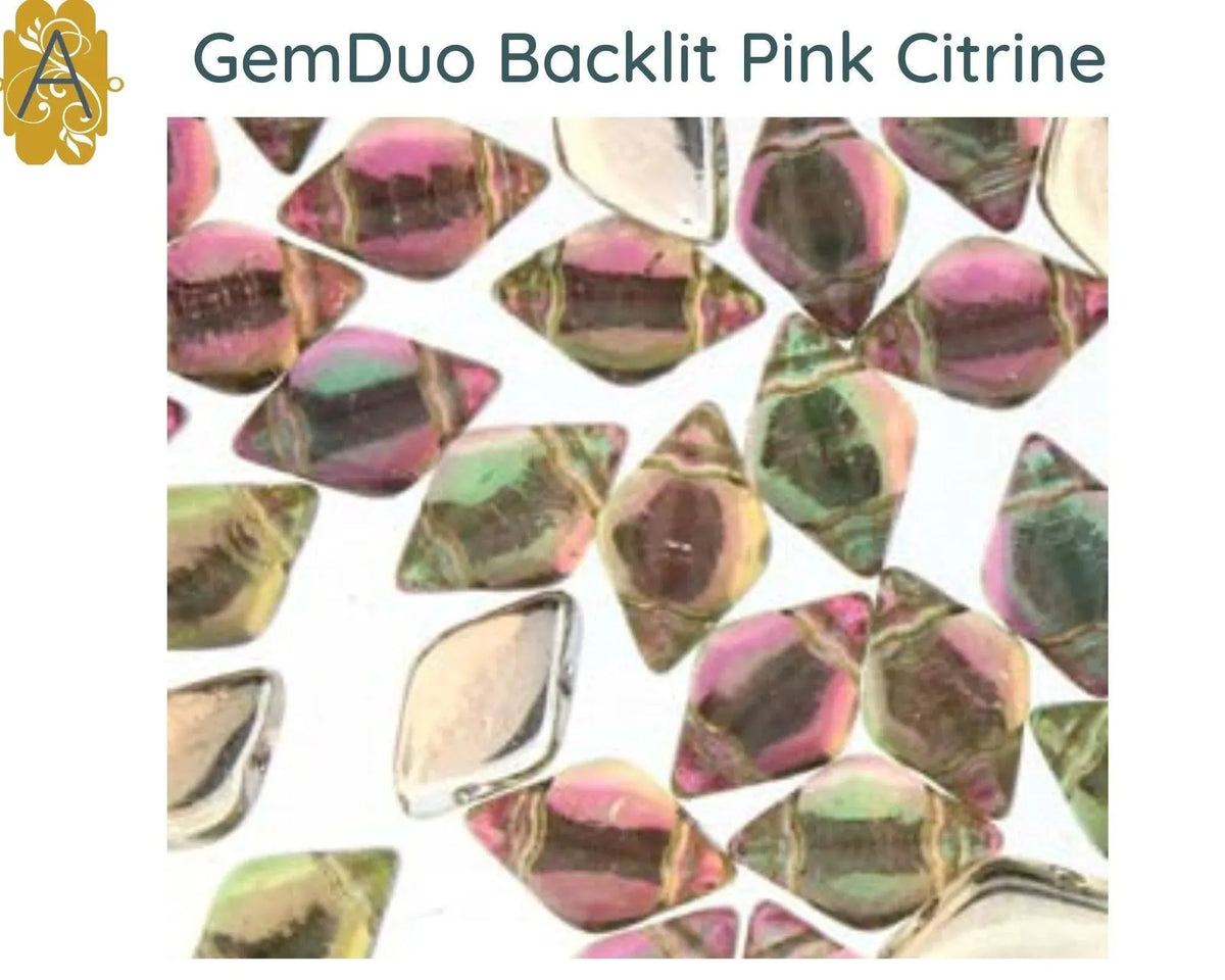 Gemduo Beads by Matubo, Backlit Collection #2, 10g - The Argus Collection