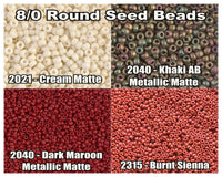 8/0 Miyuki Seed Beads 10g. - The Argus Collection