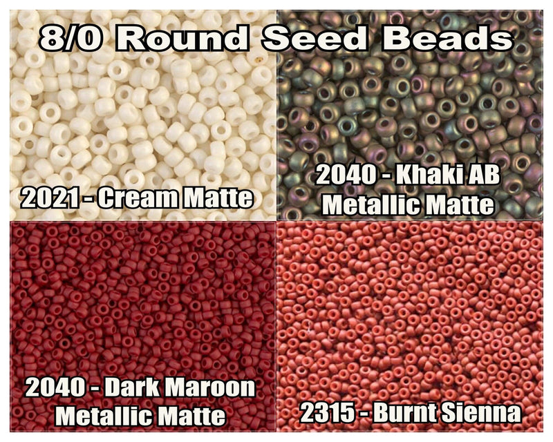 8/0 Miyuki Seed Beads 10g. - The Argus Collection