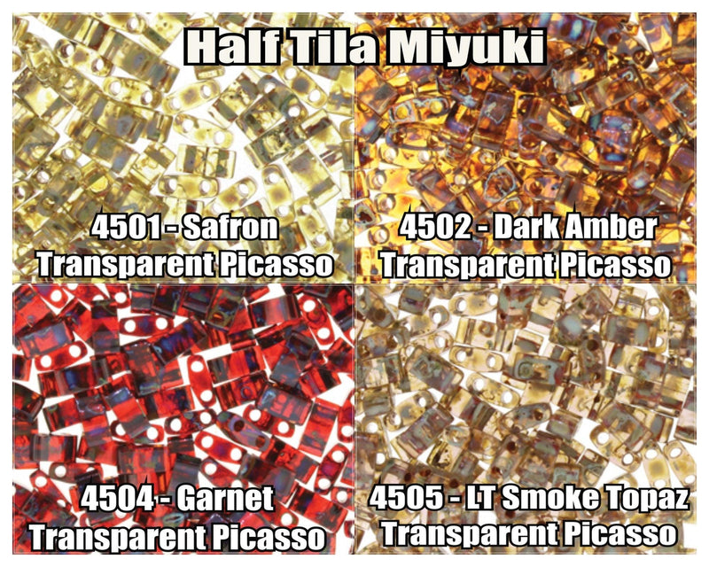 Miyuki Half Tila, 5g, HTL4501, HTL4502, HTL4504, HTL4505 - The Argus Collection