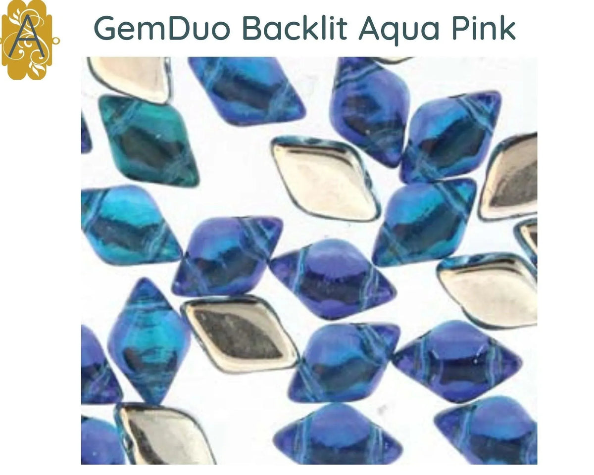 Gemduo Beads by Matubo, Backlit Collection #1, 10g - The Argus Collection