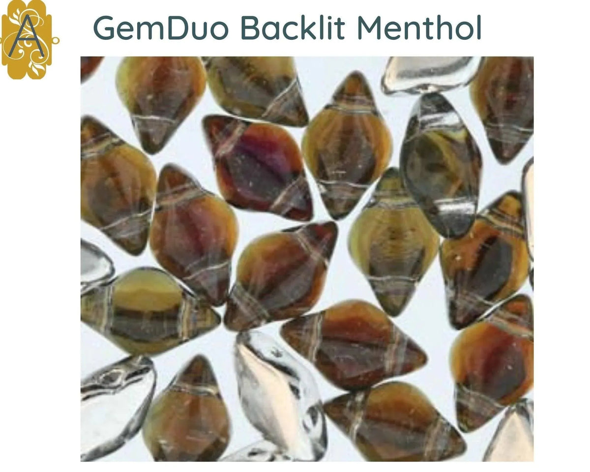 Gemduo Beads by Matubo, Backlit Collection #2, 10g - The Argus Collection