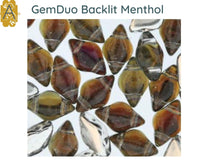 Gemduo Beads by Matubo, Backlit Collection #2, 10g - The Argus Collection