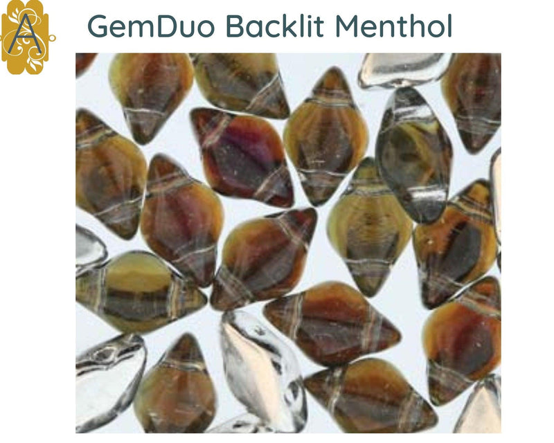 Gemduo Beads by Matubo, Backlit Collection #2, 10g - The Argus Collection