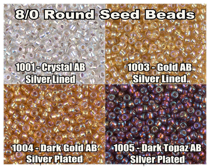 8/0 Miyuki Seed Beads 10g. - The Argus Collection