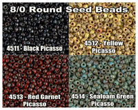 8/0 Miyuki Seed Beads 10g. - The Argus Collection