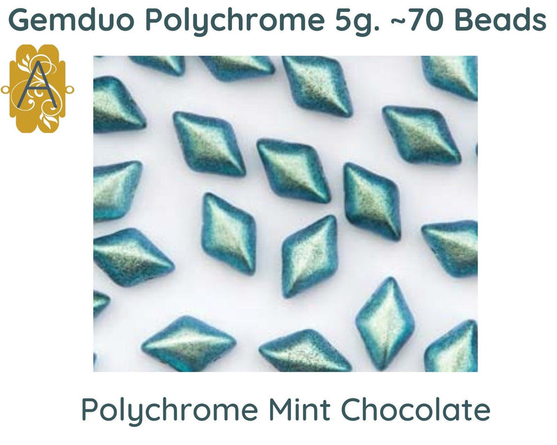 Gemduo Beads by Matubo, Polychrome Collection, 10g - The Argus Collection