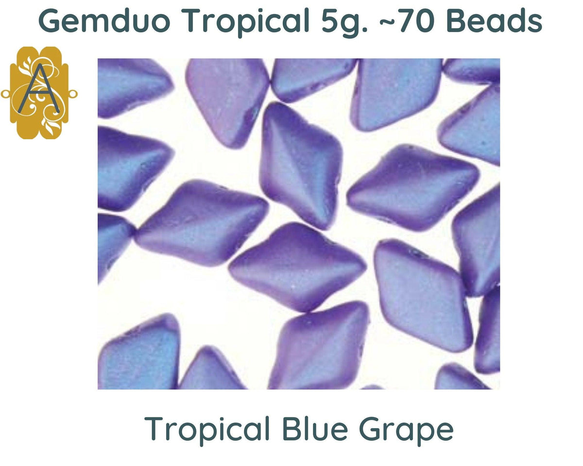 Gemduo Beads by Matubo, Tropical Collection, 10g - The Argus Collection