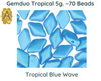 Gemduo Beads by Matubo, Tropical Collection, 10g - The Argus Collection