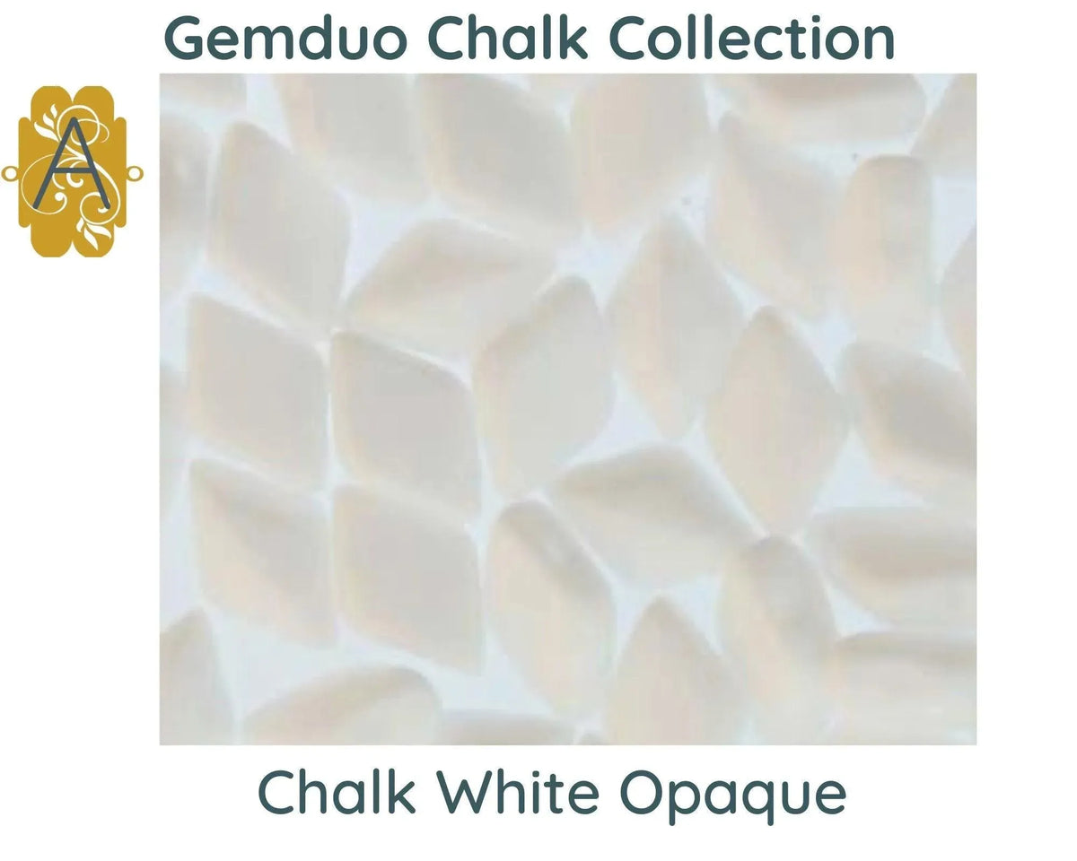 Gemduo Beads by Matubo, Chalk Collection, 10g - The Argus Collection