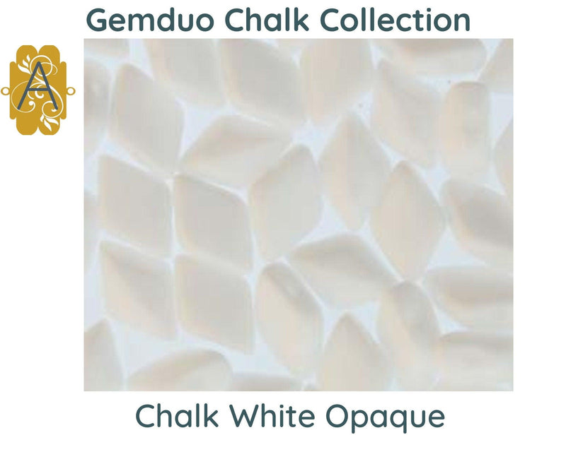 Gemduo Beads by Matubo, Chalk Collection, 10g - The Argus Collection