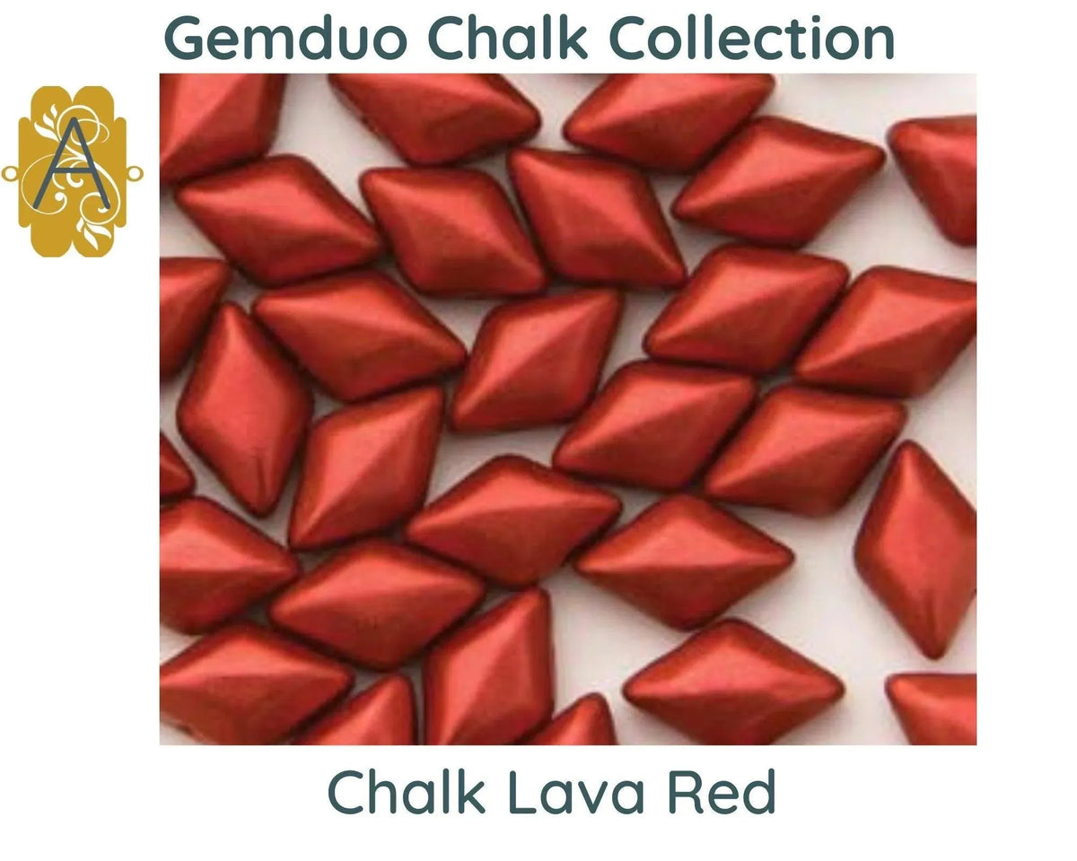 Gemduo Beads by Matubo, Chalk Collection, 10g - The Argus Collection