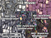 Miyuki Tila, 5g, TL1865, TL1867, TL1881, TL1893, TL1898 - The Argus Collection