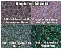 Miyuki Bugles #1 Size 3mm, 10g, BGL1-142, BGL1-142FR, BGL1-156FR, BGL1-179 - The Argus Collection