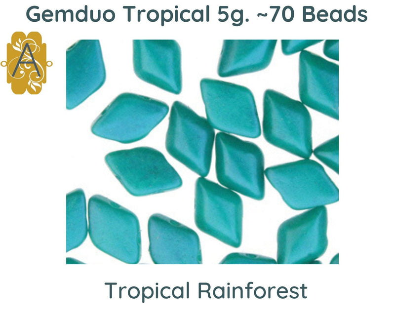 Gemduo Beads by Matubo, Tropical Collection, 10g - The Argus Collection