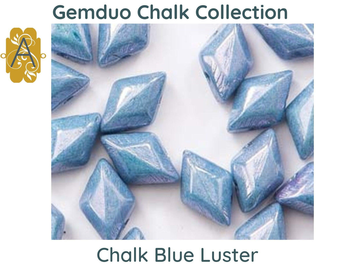 Gemduo Beads by Matubo, Chalk Collection, 10g - The Argus Collection