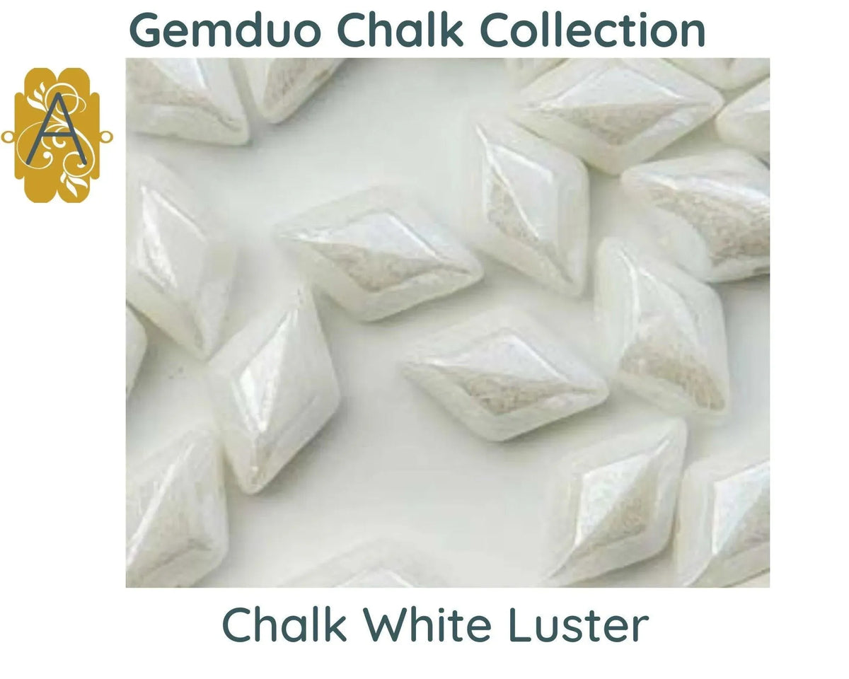 Gemduo Beads by Matubo, Chalk Collection, 10g - The Argus Collection