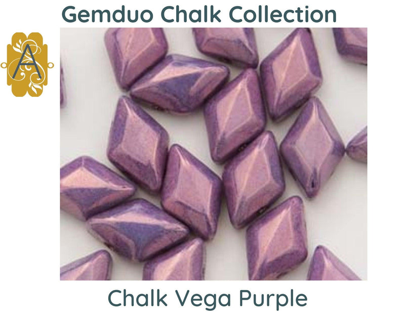 Gemduo Beads by Matubo, Chalk Collection, 10g - The Argus Collection